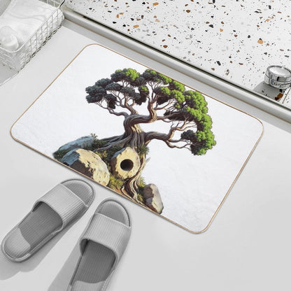 Bonsai Green  Anti-Trip Bath Mat