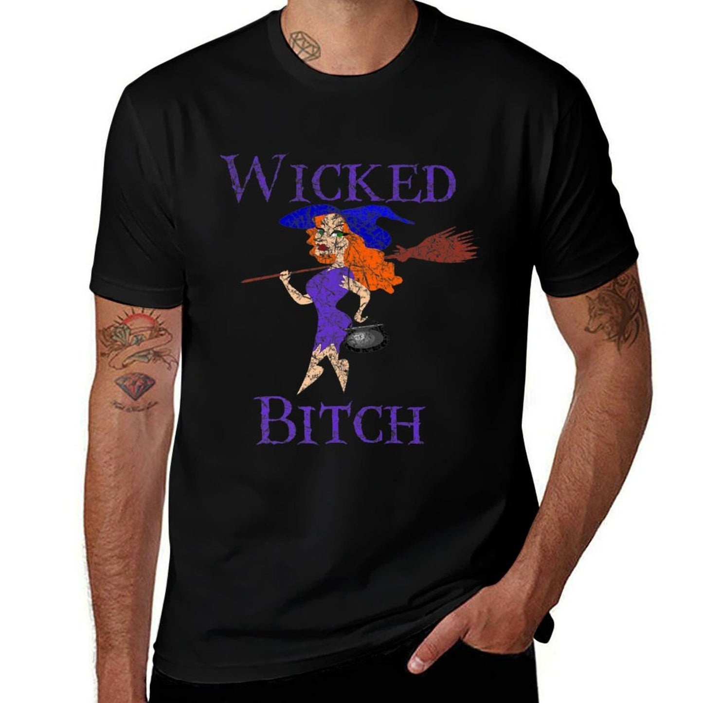 Wicked Bitch Halloween Premium  Affordable Price T-Shirt