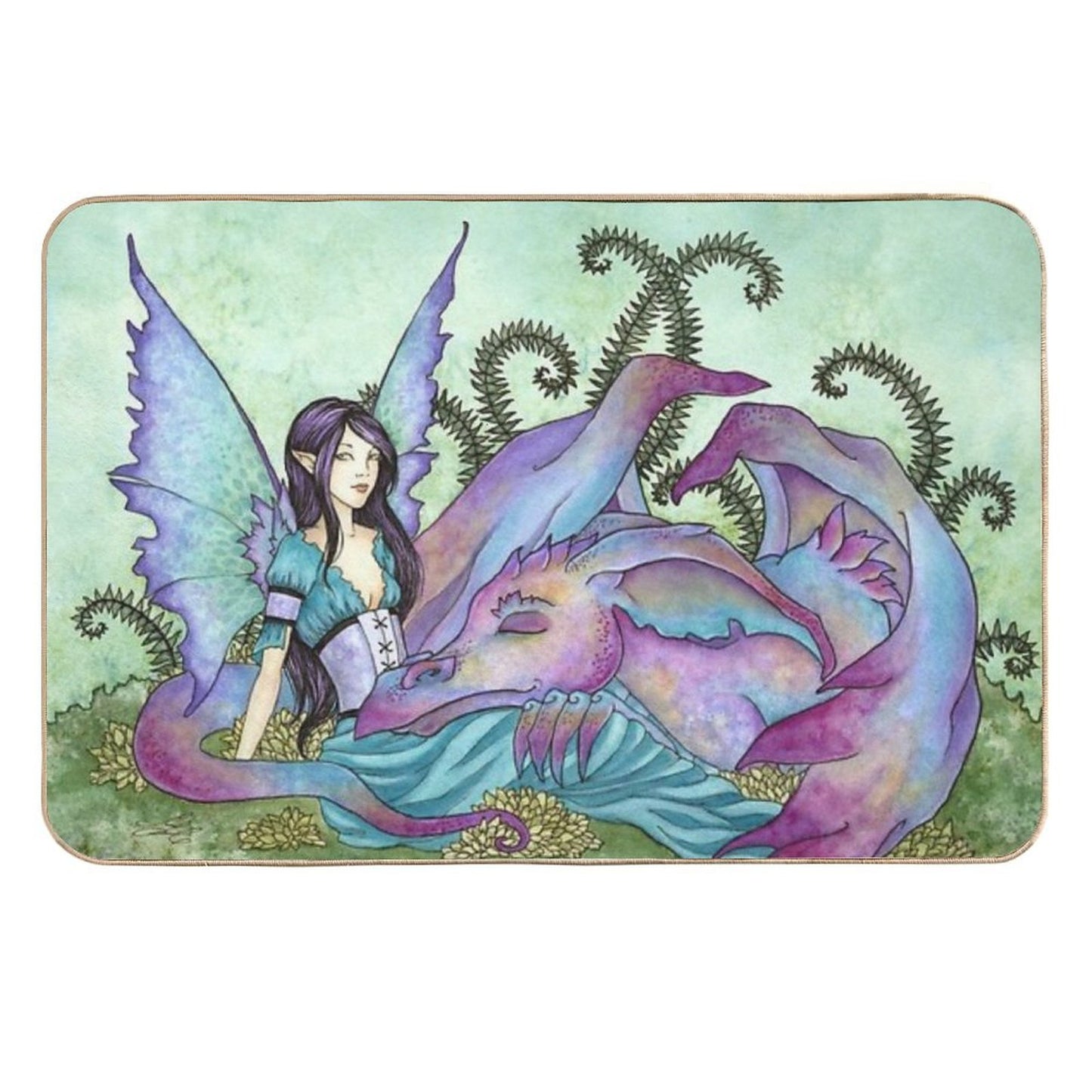 Let Sleeping Dragons Lie  Easy To Clean Bath Mat