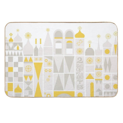 Small World Geometric  Versatile Bath Mat