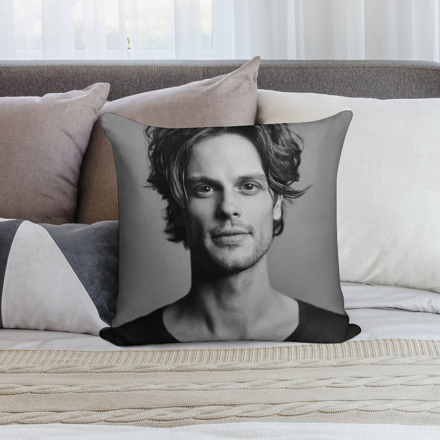 Matthew Gray Gubler Soft Style Accent Throw Pillow