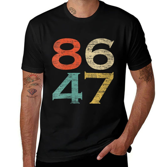 Womens Classic Vintage Retro Style 8647 86 47 Anti Trump  Quick-drying T-Shirt
