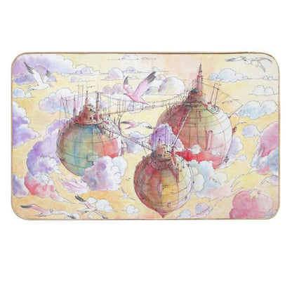Three Worlds  Dirt-Trapping Bath Mat