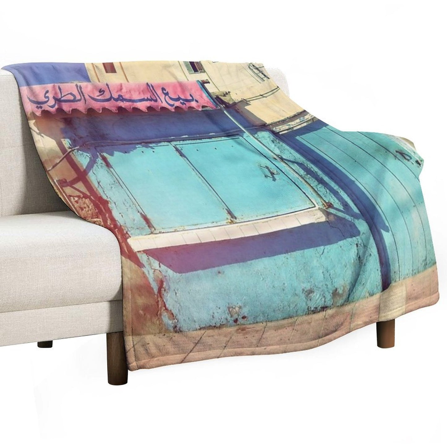 Sunday in Morocco Durable Throw Blanket