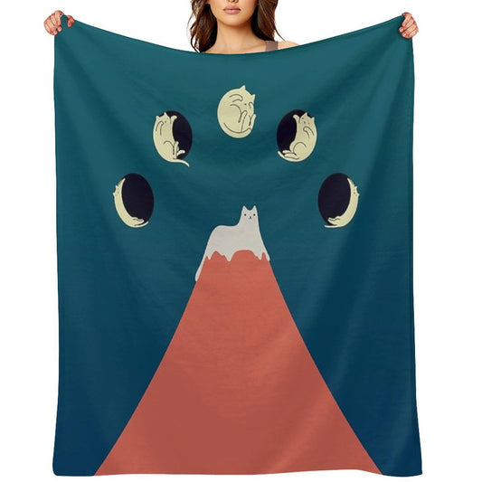 Cat Landscape 88 Gift-ready Throw Blanket