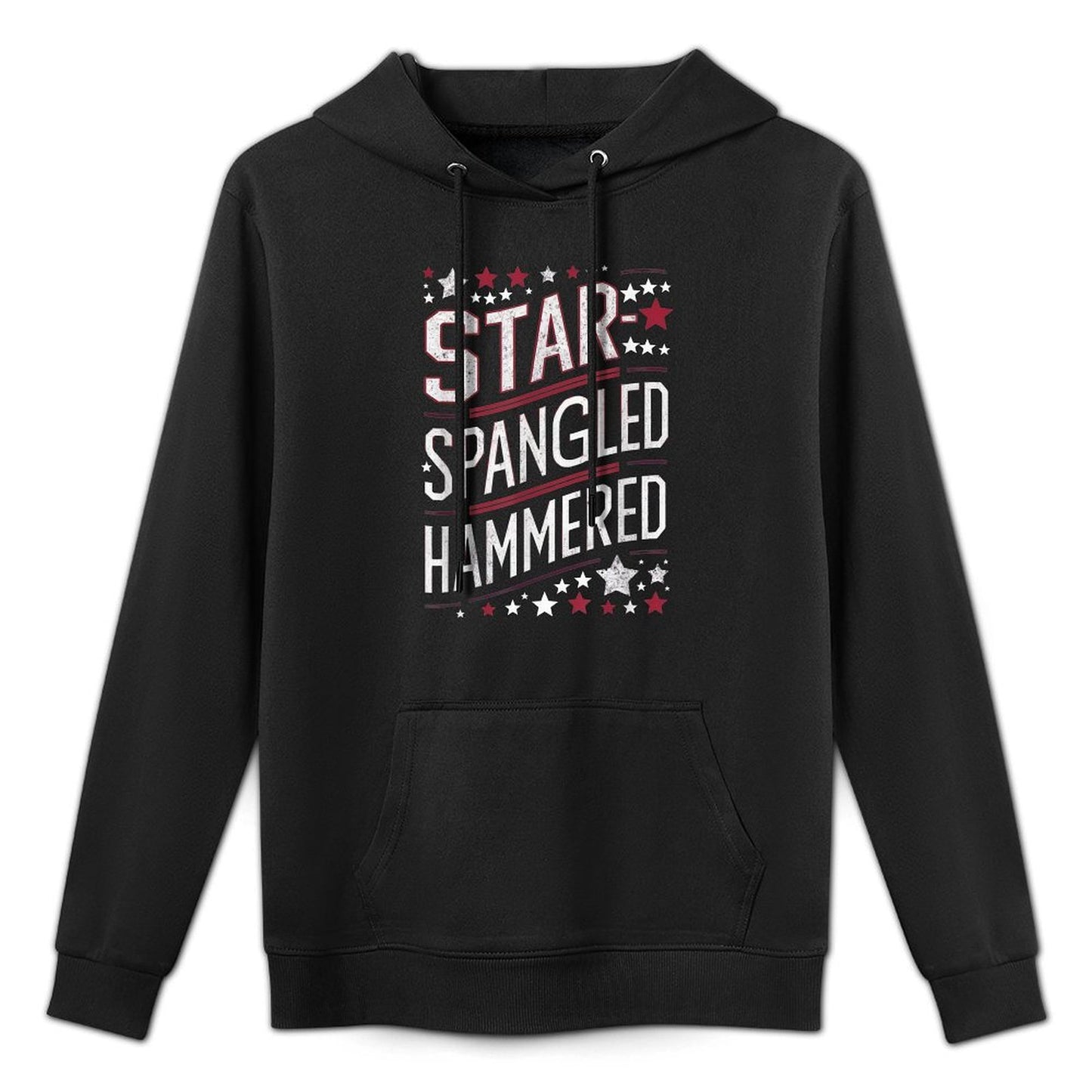 Funny American 4th of July Patriotic Star Spangled Hammered All-Day Comfort Hoodie