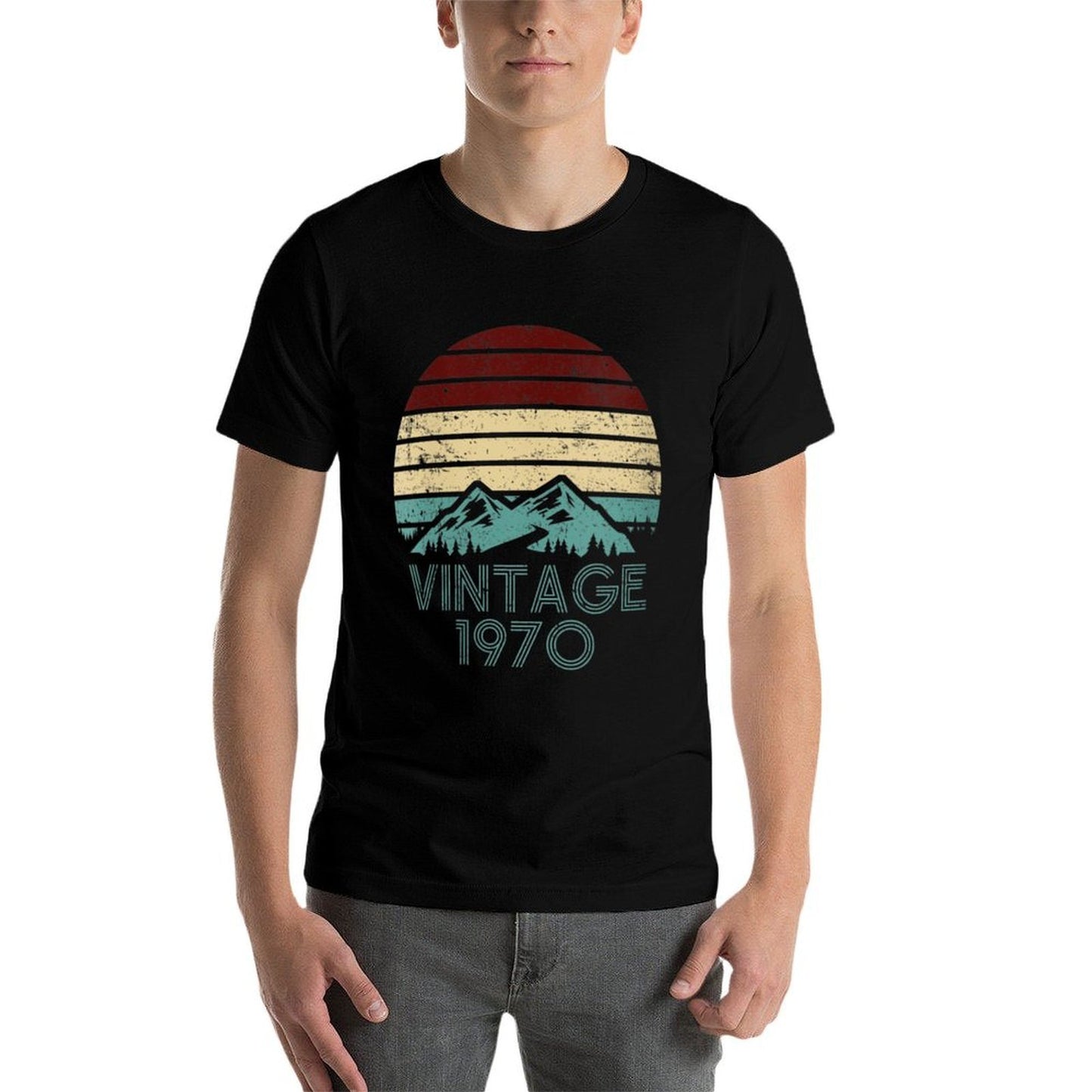 Womens 50th Birthday 1970 Vintage Retro Classic  Slim-fit Cut T-Shirt