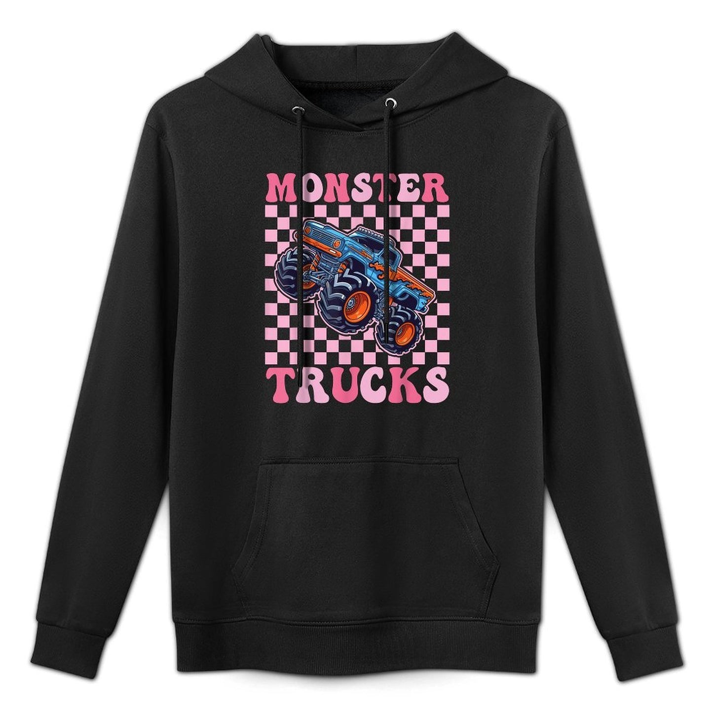 Monster Truck for Toddlers, Girl Monster Truck Retro Vintage Pilling-Resistant Hoodie