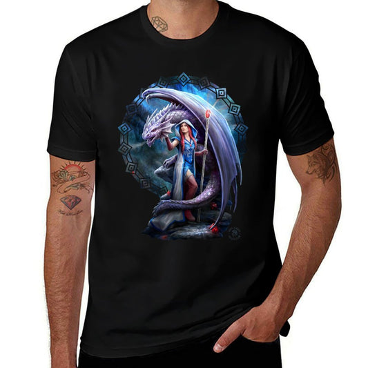 Dragon Mage Fantasy Anne Stokes Collection  Durable T-Shirt