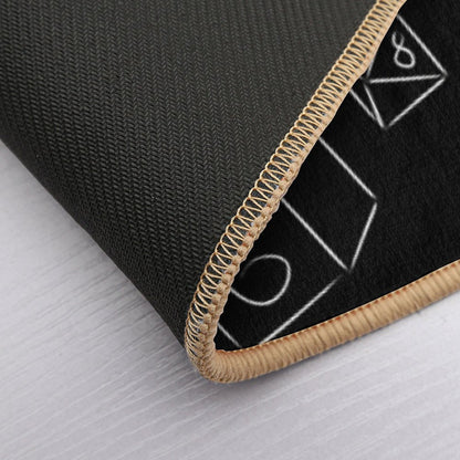 Minimalist Dice  Easy To Clean Bath Mat