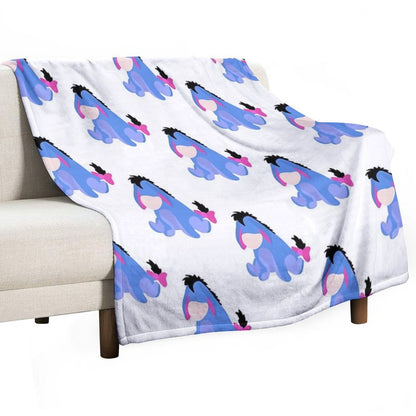 Sad Donkey Velvety-soft Throw Blanket