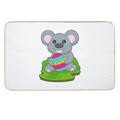 Mouse Easter Easter Egg  Rapid-Drying Bath Mat