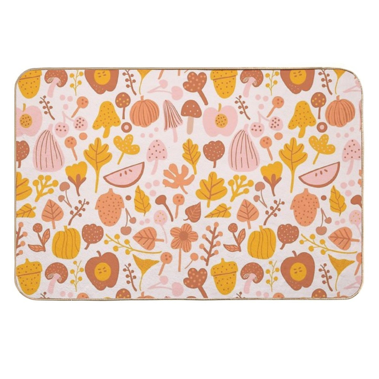 Last Day of Fall November  Stain-Proof Bath Mat