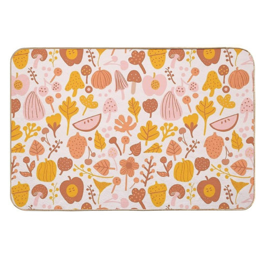 Last Day of Fall November  Stain-Proof Bath Mat