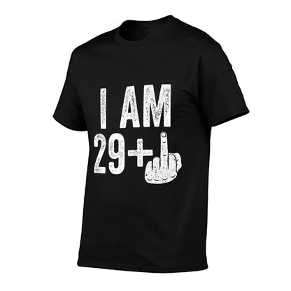 I Am 29 Plus Middle Finger Men Women 30th Birthday Premium  Soft T-Shirt