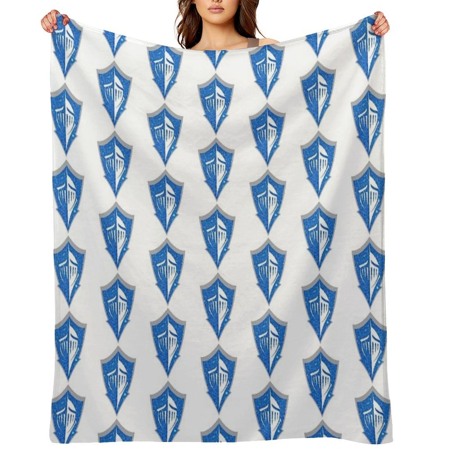 Lynn University Sparkle Logo Plush Throw Blanket