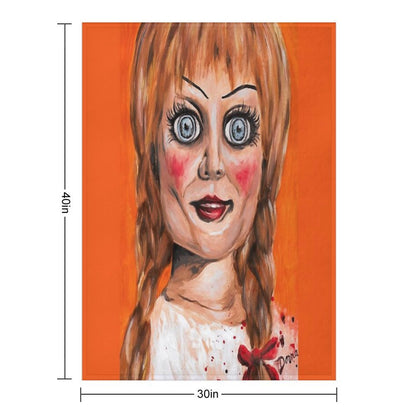 Annabelle Horror Doll Eco-conscious Throw Blanket