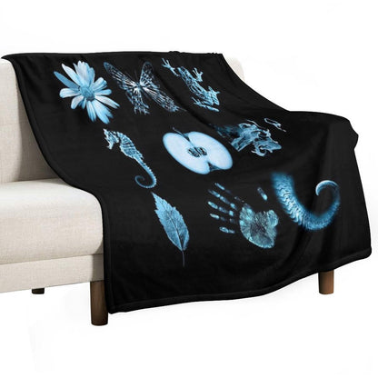 All Nine Glyphs of Fringe Versatility Throw Blanket