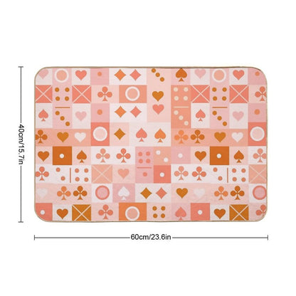 Fun Game Night  Fade-Resistant Bath Mat