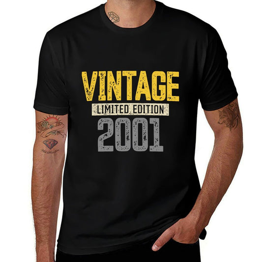 21st Birthdays Men Women Vintage 2001 21st Birthday  Quick-drying T-Shirt