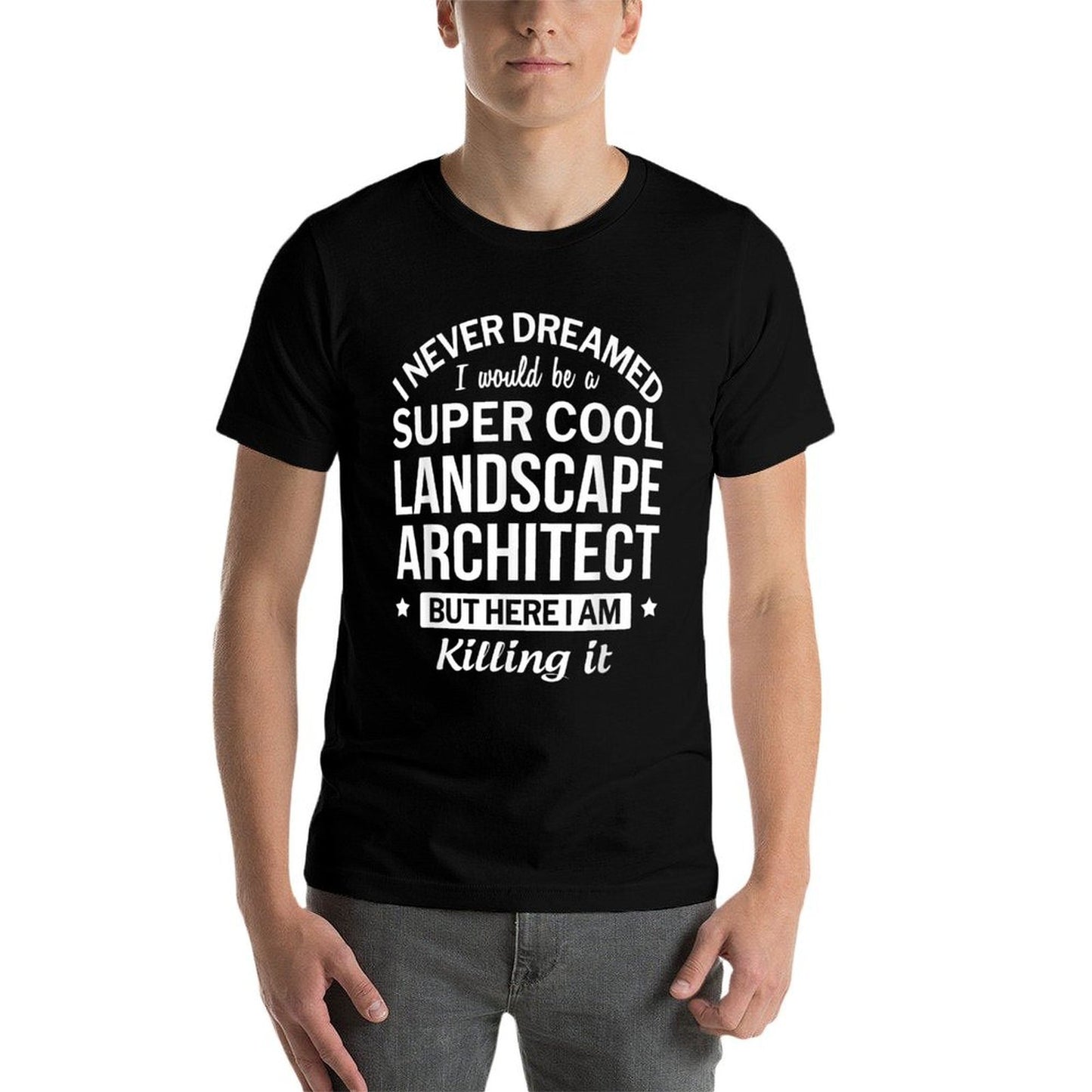 Funny Landscape Architect Gift  Rolled Sleeves T-Shirt