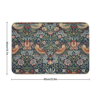 Strawberry Thief (William Morris Textile)  Multi-Purpose Bath Mat