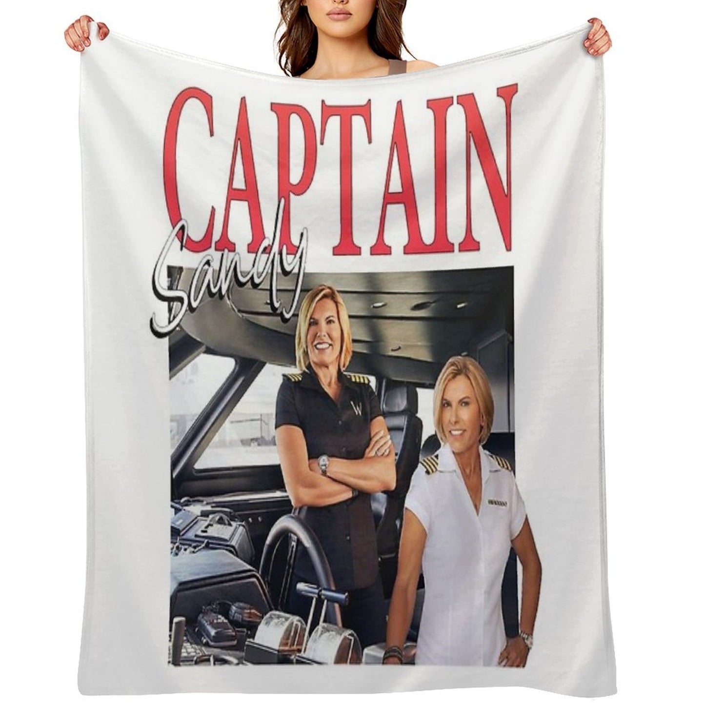 Captain Sandy Easy Care Throw Blanket