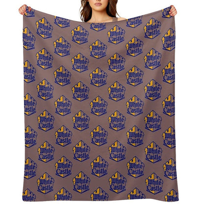 White Castle Logo Lightweight Throw Blanket