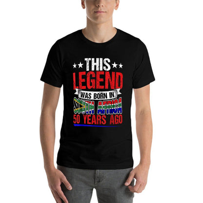 Legend Was Born In South Africa 50 Years Ago 50th Birthday  Slim-fit Cut T-Shirt