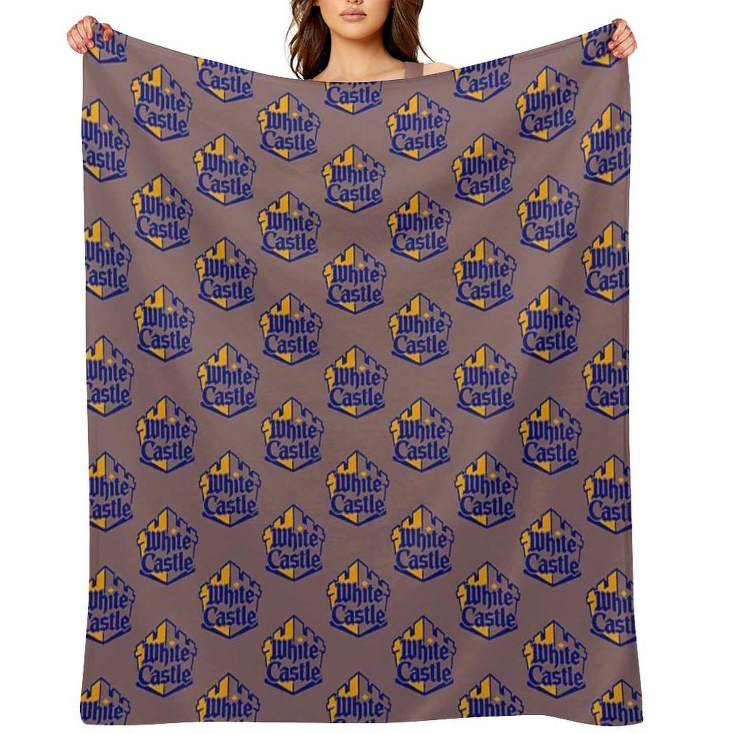 White Castle Logo Lightweight Throw Blanket