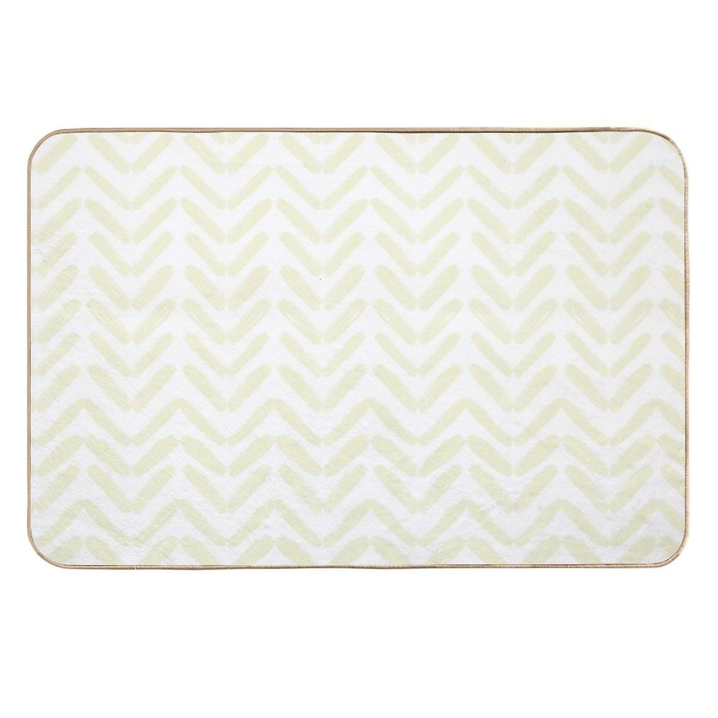 Boho Yellow Geometric Arrows Pattern  Multi-Purpose Bath Mat