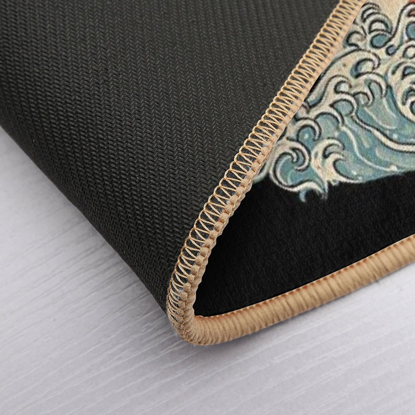 Dragon Sushi Ramen - Black Version  Easy To Clean Bath Mat