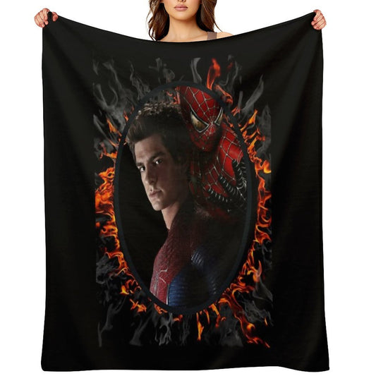 Andrew Garfield Spiderman Lightweight Throw Blanket