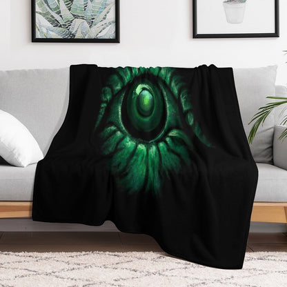 Cthulhu Eye (Waterpixels) Plush Throw Blanket