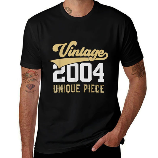 21 YEARS VINTAGE 2004 SINGLE PIECE 21ST BIRTHDAY  Durable T-Shirt