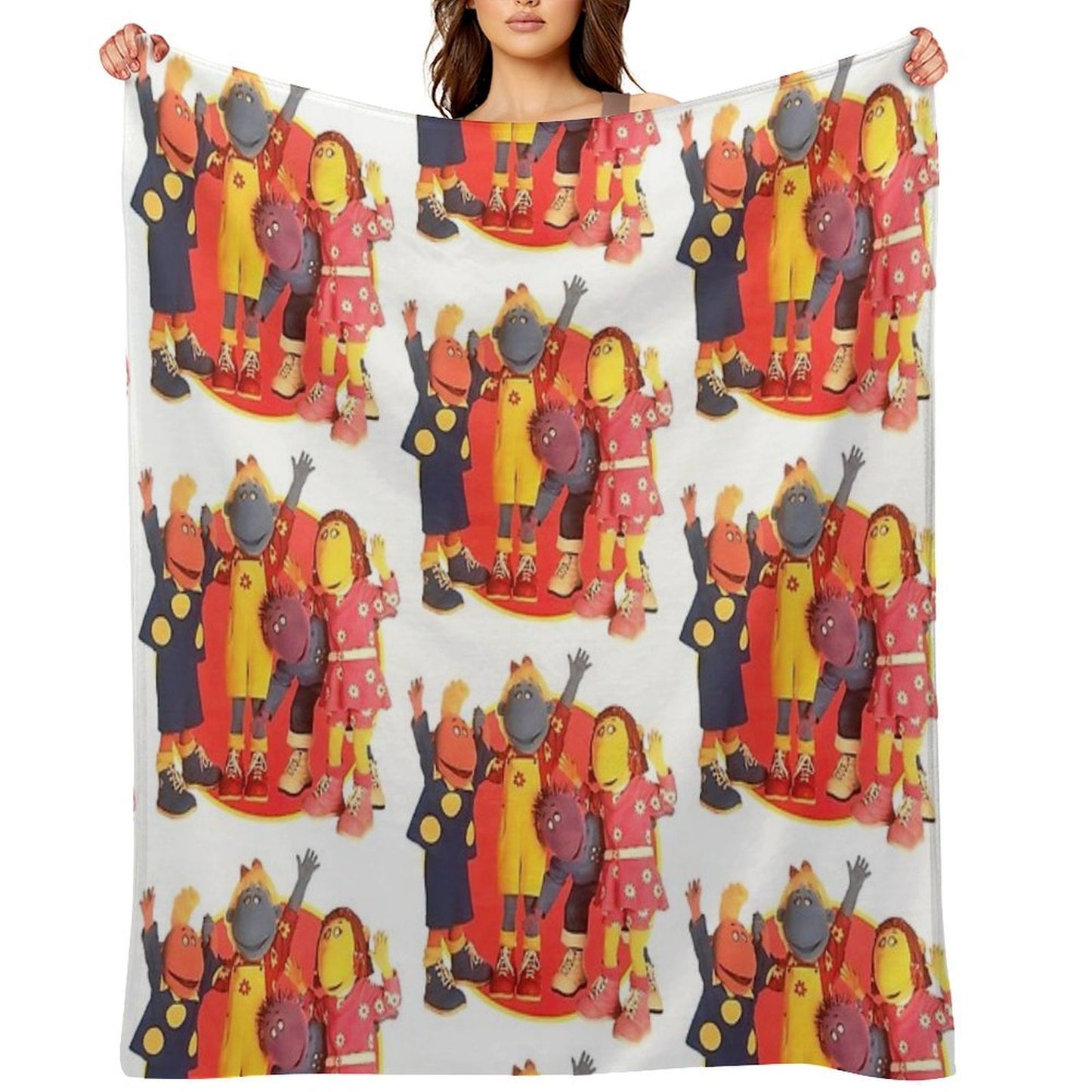 Tweenies Group Bbc 2000s Nostalgia Sustainable Throw Blanket