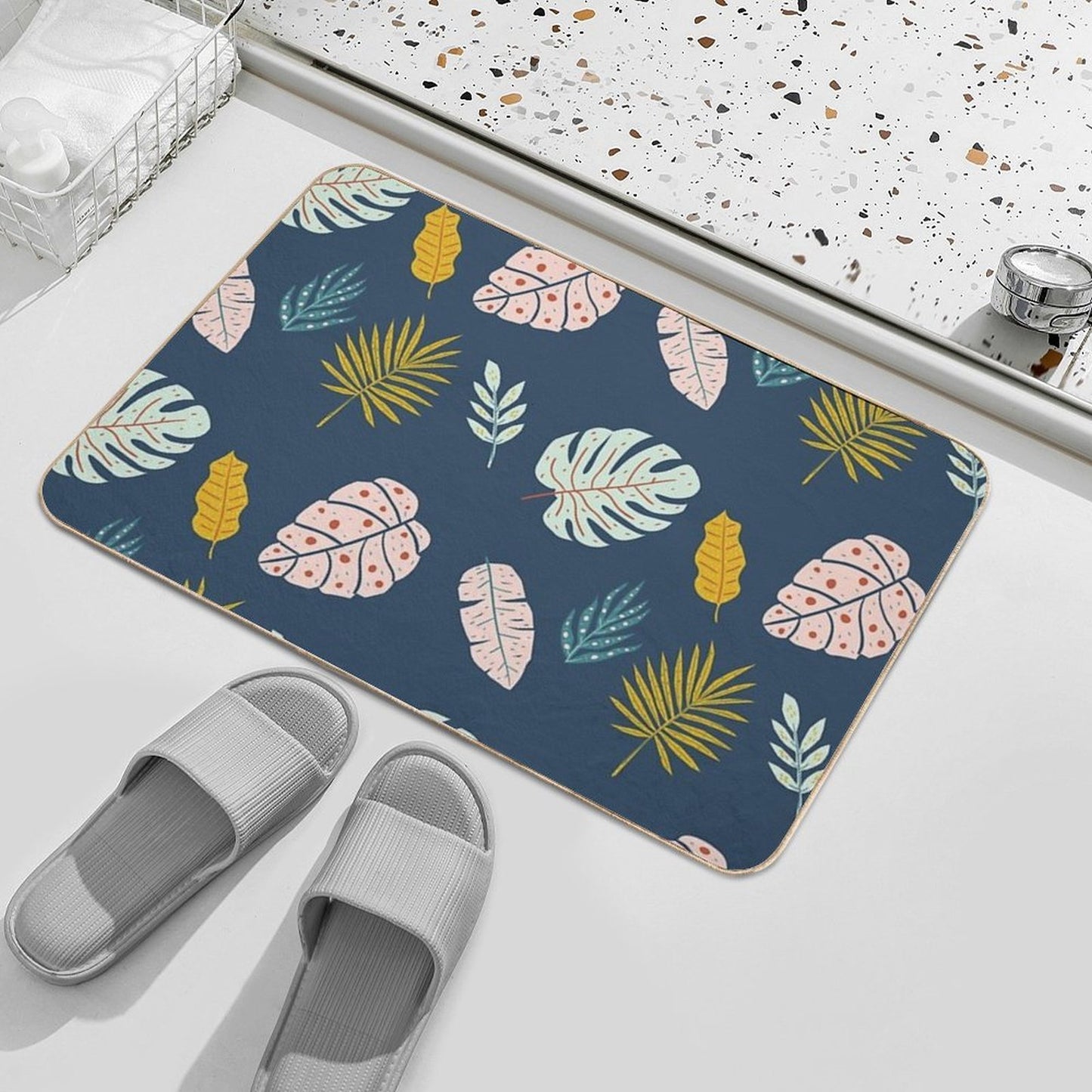 Leaves  Rapid-Drying Bath Mat