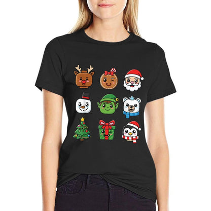 Christmas Building Brick Heads Youth Kids Christmas  Affordable Price T-Shirt