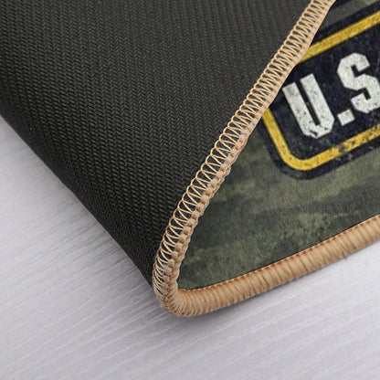 Ultra-Vintage US Army Emblem  Long-Lasting Bath Mat