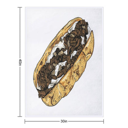 Philly Cheesesteak Multi-functional Throw Blanket