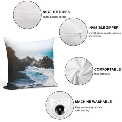 On The Edge Soft Luxury Feel Throw Pillow