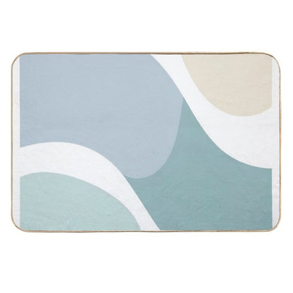 Abstract Pastel Organic Shapes  High-Traffic Bath Mat