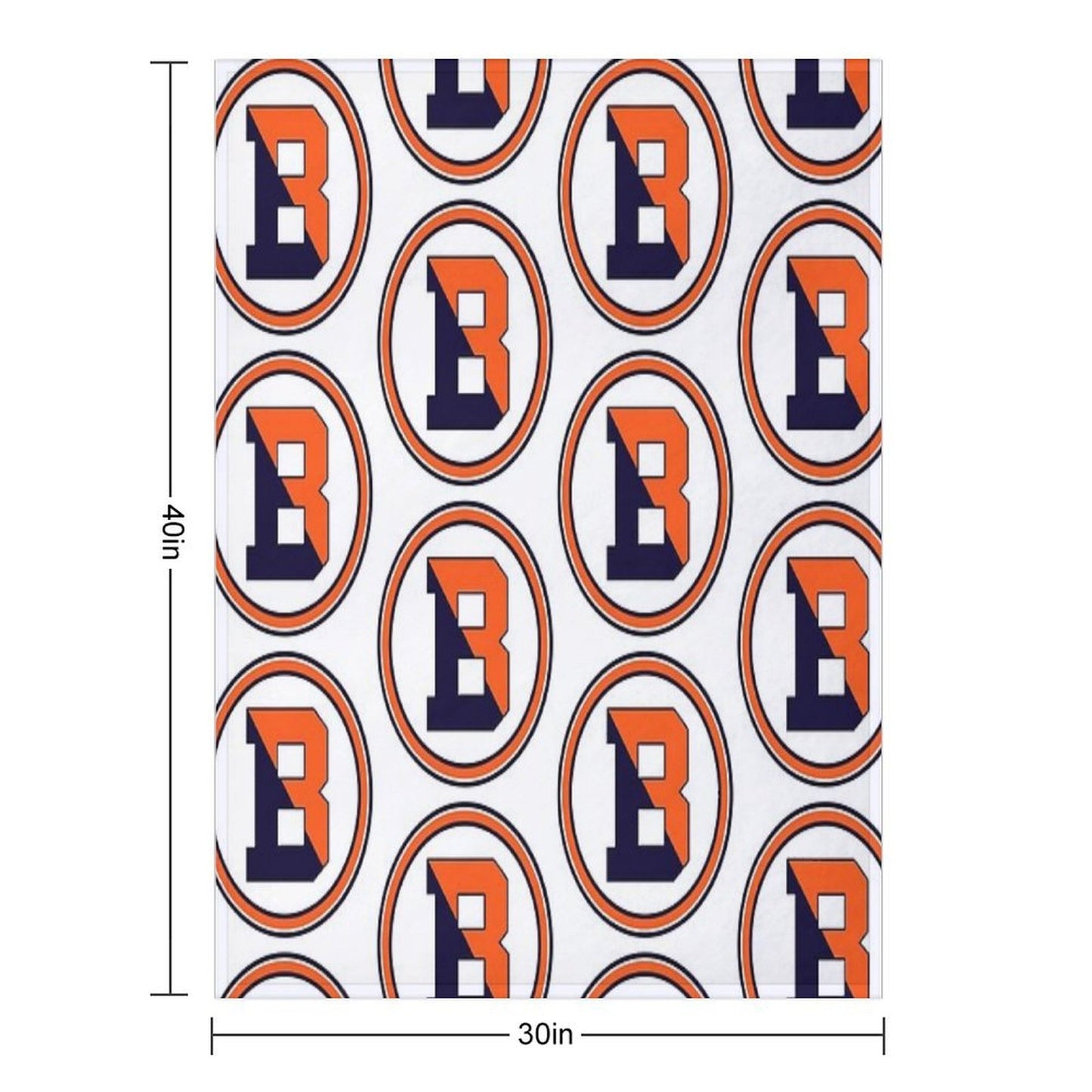 Bucknell Emblem Premium Throw Blanket