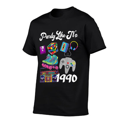 Retro Party Like It's 1990 30th Birthdays  Relaxed-fit T-Shirt