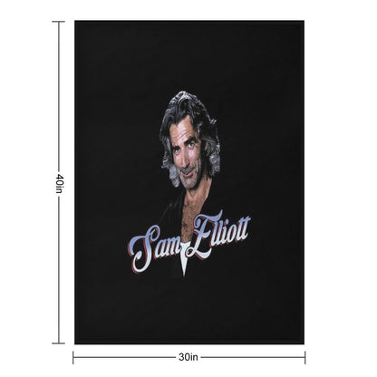 Sam Elliott Velvety-soft Throw Blanket