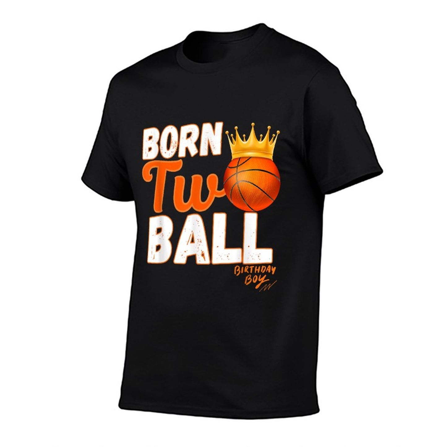 Two Year Old Born Two Ball Basketball 2nd Birthday Boys  Eco-friendly Material T-Shirt