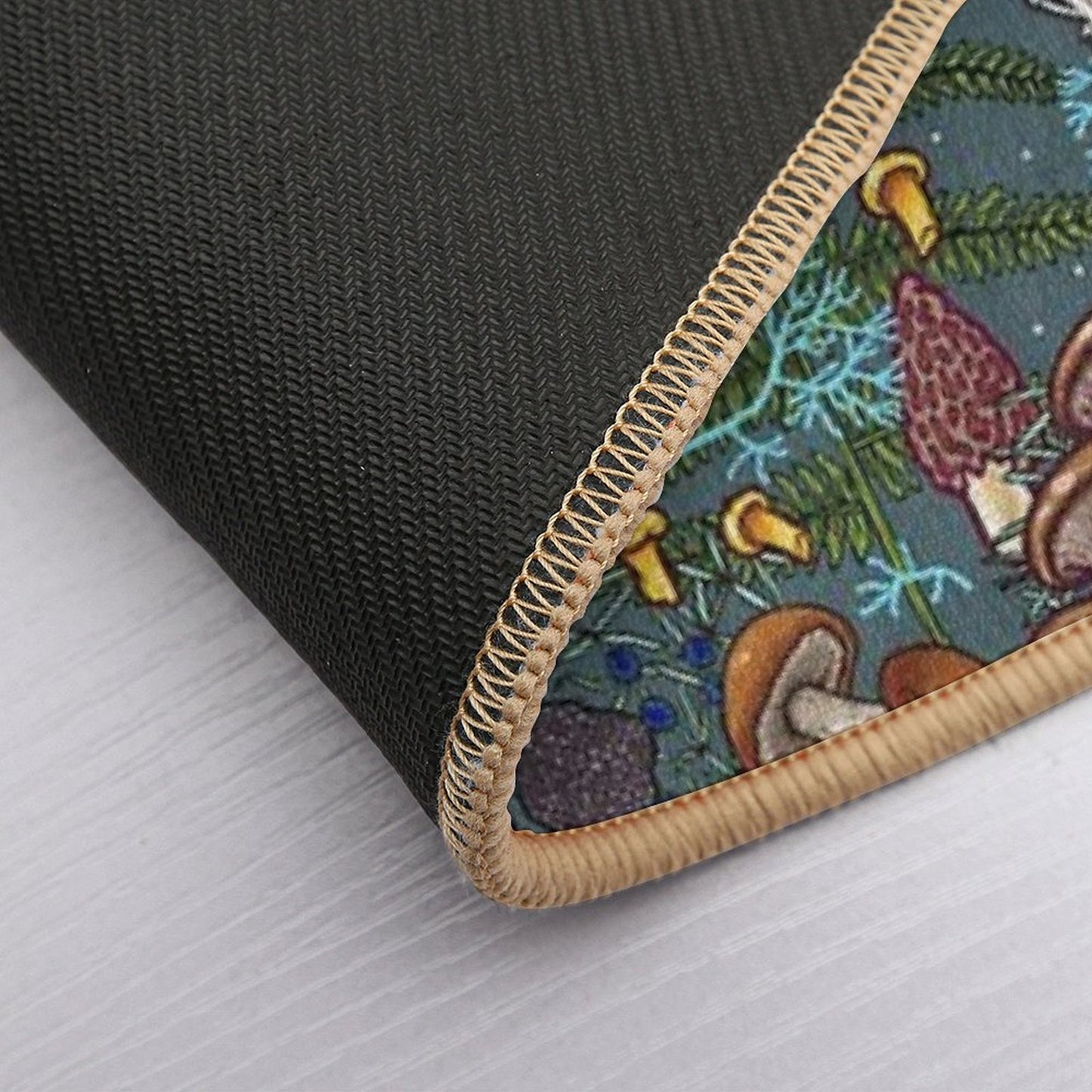 Mushroom Forest  Easy Maintenance Bath Mat