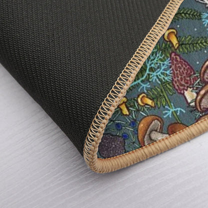 Mushroom Forest  Easy Maintenance Bath Mat