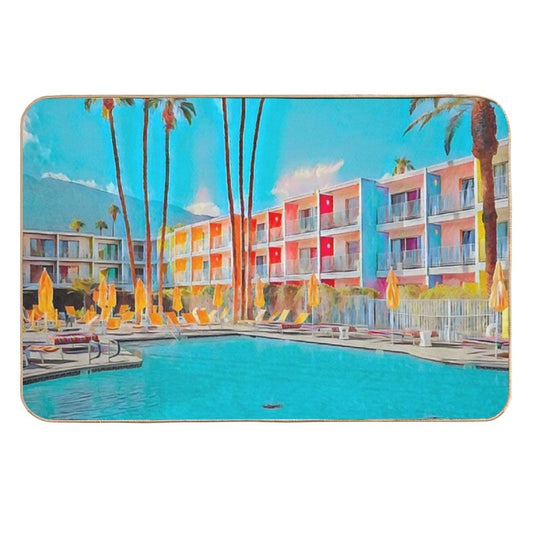 Palm Springs Holidays  Non-Slip Bath Mat