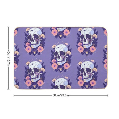 Skull 9  Easy To Clean Bath Mat